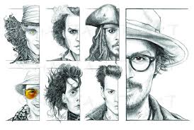At03p Johnny Depp Tribute Poster 12x18 Etsy In 2020 Johnny Depp Johnny Depp Characters Sketches