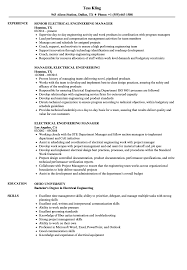 Browse our new templates by resume design, resume format and resume style to. Electrical Manager Resume Samples Velvet Jobs