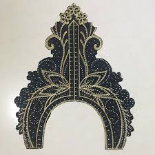 烫钻金线大号刺绣布贴民族舞台背胶贴花服装辅料烫熨花边补丁 阿里巴巴