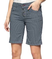 Check spelling or type a new query. Coccara Bermudas Gestreifte Damen Jeans Shorts Mit Knopfleiste Blau Weiss
