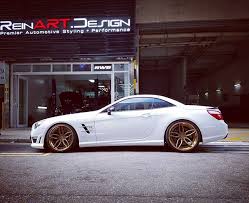 Mercedes Sl63 On Pur Lx23 V3 3 Piece Wheels In Monaco Gold 20 21 Matte Gold Centers Polished Gold Lips Silver Chrome Ha Forged Wheels Custom Forge Mercedes