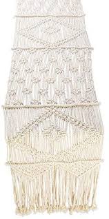 9½ at ends, 2¾ at sides. Folkulture Macrame Table Runner For Wedding Or Farmhouse Decor 13 W X 108 L White Fmtr02 Buy Online At Best Price In Uae Amazon Ae