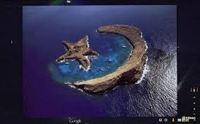 Pulau Bulan Sabit Dan Bintang Gelombang Laut Bintang Pulau