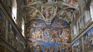 Resultado de imagen para FRESCOS DE LA BÓVEDA DE LA CAPILLA SIXTINA