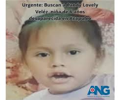 Urgente: Buscan a Candy Lovely Veléz, niña de 6 años desaparecida en  #Acapulco Agencia de Noticias Guerrero (ANG).- Familiares y autoridades  solicitan el apoyo de la ciudadanía para localizar a Candy Lovely