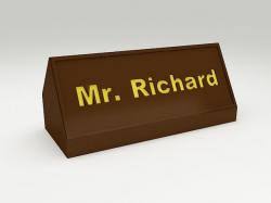 8″ x 2″ printable paper nameplates. Free Desk Name Plate Template 3d Models Stlfinder