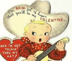 Texas Cowboy Valentine Card Greeting Valentine Card Guitar Etsy Vintage Valentine Cards Cowboy Valentines Valentines Greetings