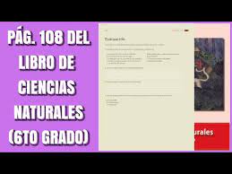 Learn vocabulary, terms and more with flashcards, games and other study tools. Pag 108 Del Libro De Ciencias Naturales Sexto Grado Youtube