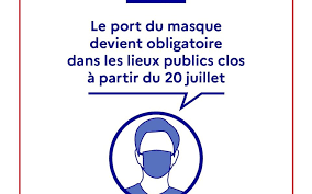 Le port du masque n'est plus obligatoire en extérieur à partir de ce jeudi 17 juin. Port Du Masque Obligatoire A Partir Du 20 Juillet Ernee