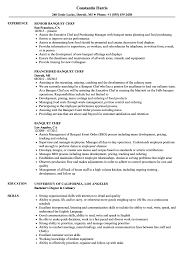 Banquet Chef Resume Samples Velvet Jobs