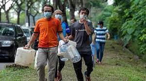 So malaysia approached singapore for a financial assistance package. Water Supply To Be Restored Within 24 Hours In Selangor Says Environment Minister As Cuts Hit 5 Million Consumers Cna