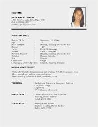 Sample Resume In Doc Format Free Download Resume Resume Sample 7481