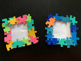 Puzzle piece picture frames diy. Kid Craft Easy Diy Puzzle Piece Frames Macaroni Kid National