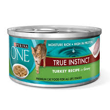 Purina One True Instinct Turkey Recipe In Gravy Wet Cat Food Twentyfour 24 3 Oz Pulltop Cans Discover Out More About Trout Recipes Cat Food Wet Cat Food