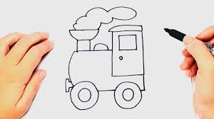 How To Draw A Locomotive Or Train Step By Step Train Drawing Lesson Youtube Train Drawing Train Crafts Drawing Lessons