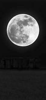 Moon Stars Stonehenge Night For Iphone X Wallpapers Free Download