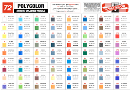 Koh I Noor Polycolor Coloured Pencils Color Chart By Wnt76