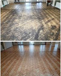 Wow What A Complete Transformation Of This Pine Herringbone Woodblock Floor Dan And Russell Have Excelled Themselves T Flooring Southsea Hardwood Floors