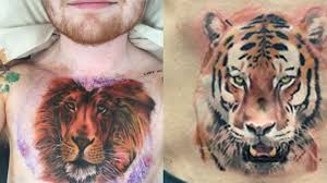 Gorilla tattoo on his chest. Pic Ed Sheeran Follows In Conor Mcgregor Footsteps