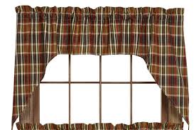 Linens4less is the best place online with the largest selection online to buy rod pocket curtains, grommet top curtains, pinch pleated drapes and kitchen curtains. Montana Plaid Swag Curtain Dl Country Barn