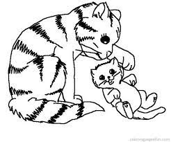 We have viewers with slower internet connections, so i try not to put too many coloring preview images on a single page. Cat And Kitten Coloring Page Coloring Home