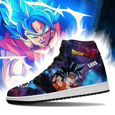 Dragon ball z goku converse shoes hand painted, high top canvas sneaker, unisex sneaker, custom shoes, converse high top. New Goku Air Jordan Sneakers Dbz Shop