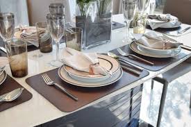 27 Modern Dining Table Setting Ideas Modern Dining Table Brown Dining Table Restaurant Table Setting