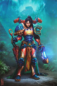 Image Result For Female Space Marine Artwork St Max Warhammer Aztec Warrior