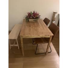 ikea solid wood dining table aptdeco