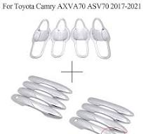 For Toyota Camry AXVA70 ASV70 2017-2021 Car Side Door Handle Covers Trim  Chrome