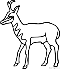 This pronghorn (coloring page) clipart is great to illustrate your teaching materials. Very Simple Pronghorn Coloring Page Coloringall