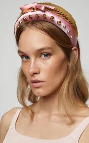 Sequin Studded Satin Headband By Prada For Preorder On Moda Operandi Toddler Headbands Hairstyles Headbands Hairstyles Updo Headband Hairstyles