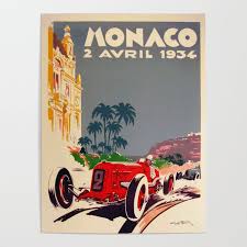 Address, monaco grand prix reviews: 1934 Monaco Grand Prix Poster By Restoredvintage Society6