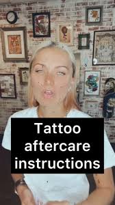 Washing A Back Tattoo