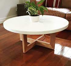 Concrete Design House On Instagram Our White Round Coffee Table With Blackbutt Legs Eternityjoiner White Round Coffee Table Coffee Table Design Coffee Table