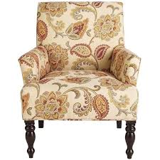 Pier 1 Imports Liliana Orange Jacobean Armchair 400 Liked On Polyvore Featuring Home Fur Upholstered Accent Chairs Chair Interior Design Living Room Warm