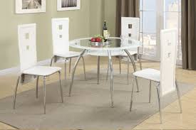 Dining table and chair sets choice of dining tables with 4 chairs or 6 chairs the dining tables and chairs are also available to buy separately. Round Dining Table 4 White Chairs Mrhomeus