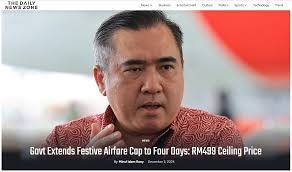 🎉 Govt Extends Festive Airfare Cap to 4 Days