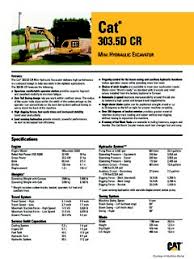 The cat 303.5e cr delivers high performance in a compact radius design to help you work in the tightest applications. Caterpillar Cat Specifications Machine Market
