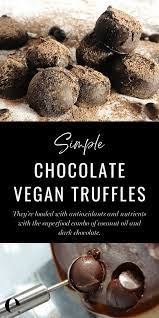 Superfood Vegan Dark Chocolate Truffle Recipe Elizabethrider Com Recipe Truffle Recipe Vegan Truffles Truffle Recipe Chocolate