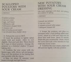 Sides Scalloped Potatoes New Potatoes With Sour Cream New York Times Cookbook Craig Claiborne