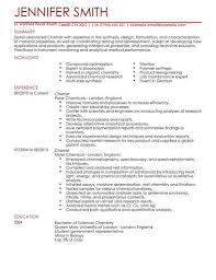 Science Cv Templates Cv Samples Examples