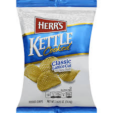 Kettle chips sharing sweet chilli. Herrs Kettle Cooked Potato Chips Classic Lattice Cut With Sea Salt Chips Crisps Pretzels Food Fair Markets