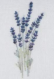 Lavender flowers | rococo stitch beautiful embroidery for clothes. Little Lavender Stitchery Simple Embroidery Embroidery Patterns Embroidery Projects