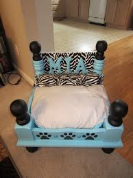 Dog Bed Made From An Old End Table Dog Bed Dog Bed Furniture Dog Furniture