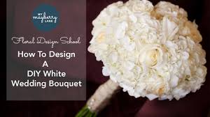 Making a simple flower arrangement for a wedding begins by filling a vase with a variety of greenery to use as a base and creating a dome shape with the. Tips On How To Design A Classic White Wedding Bouquet Youtube
