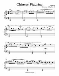 Free Piano Sheet Music Chinese Figurine From Christmas Gifts No 13 Rebikov Enjoy Piano Sheet Music Free Sheet Music Piano Sheet Music