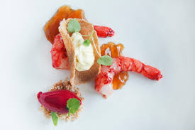 Try this baked ricotta with coriander and rose vinegar dressing recipe. Seafood Starter Recipes Great British Chefs