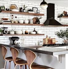 Black Floating Clearance Shelves Kitchen