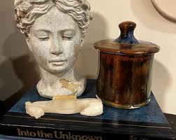 Vintage WILLOW CREEK POTTERY 8.5" Blue Speckled Vase